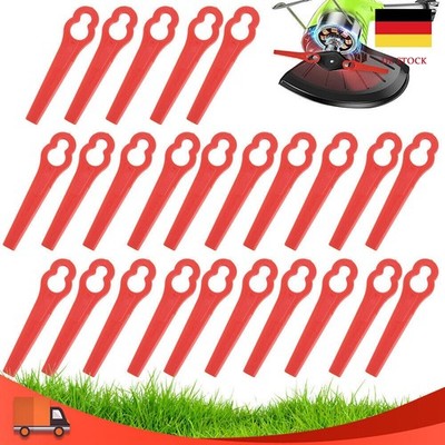 200x Ersatz Kunststoff Messer Klingen für Einhell Akku Rasentrimmer GE-CT 18 Li