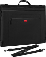 Light Weight Art Portfolio Bag, 18X24 Black Art Canvas Portfolio Case with Detac