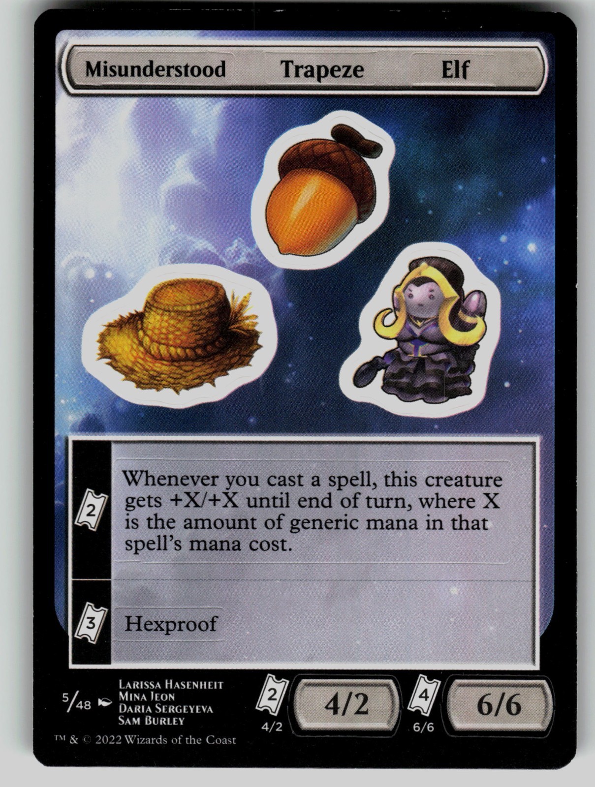 Misunderstood Trapeze Elf 5 Unfinity Magic: The Gathering Token