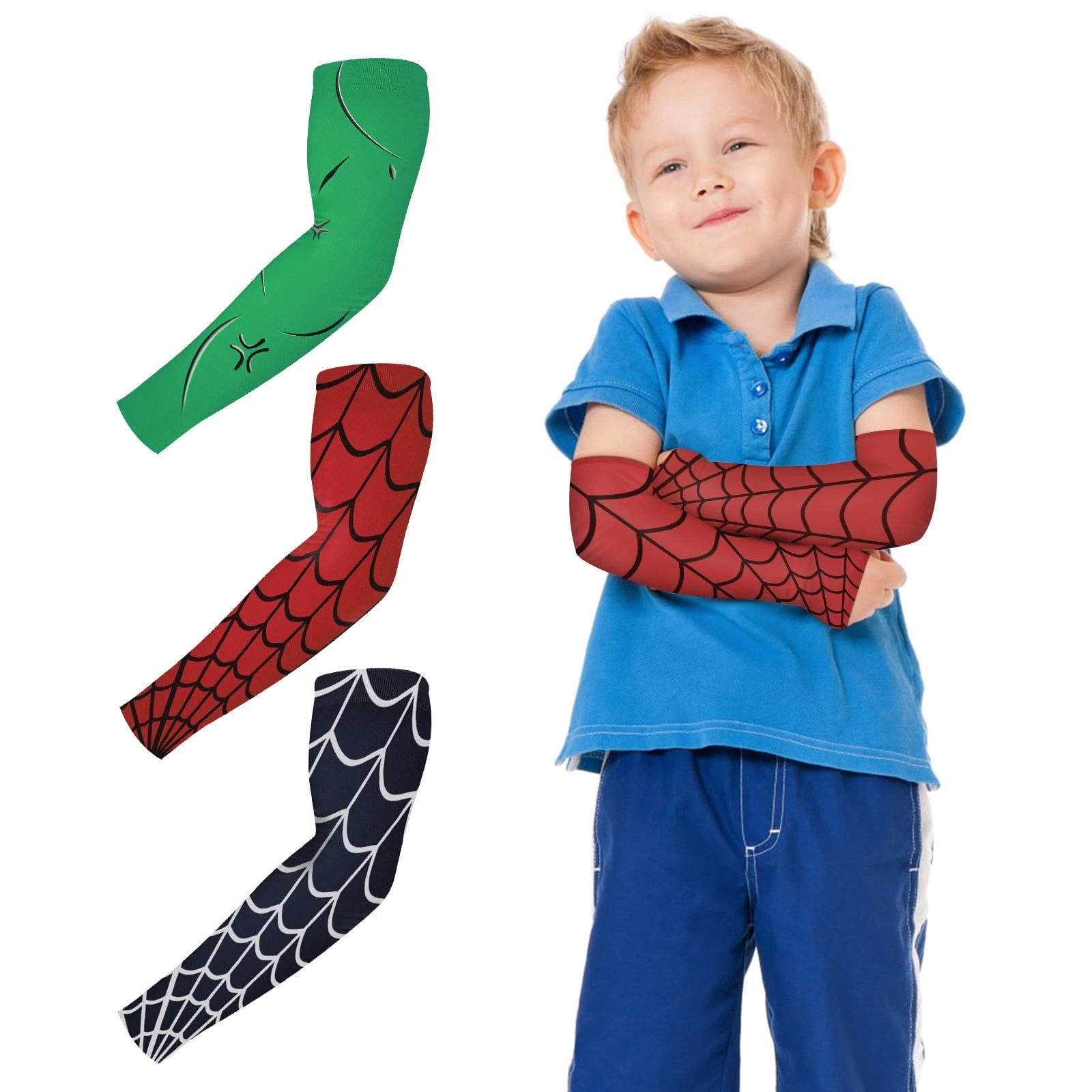 3 Pairs Kids Compression Arm Sleeves UV Protection Cooling Tattoo Sleeves
Opens in a new window or t