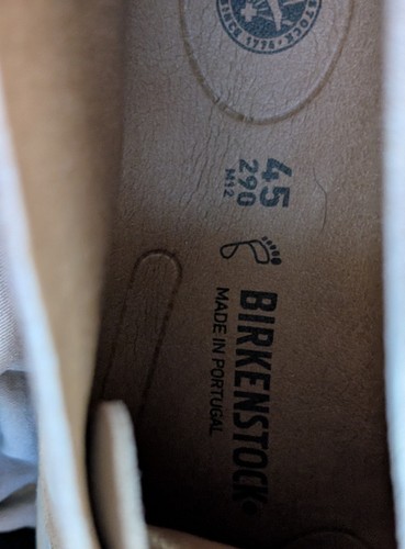 Stivaletti Chukka Birkenstock Milton da uomo taglia EUR 45 USM 12 in pelle beige - Foto 8 di 8