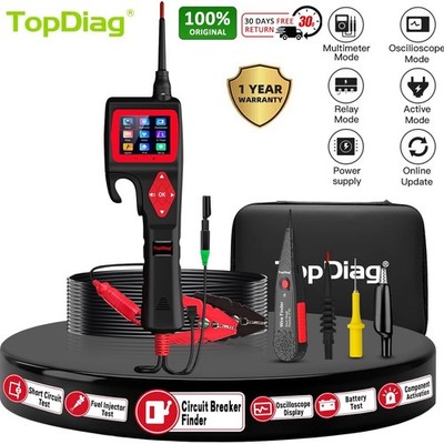 9V-30V TOPDIAG P200 Smart Hook Power Probe Car Circuit Analyzer Injector Tester