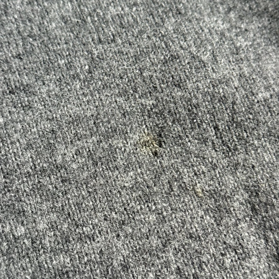 Brooks Brothers Sweater Vest Mens Large Charcoal Gray Lambswool V Neck Made USA - Image 3 of 4