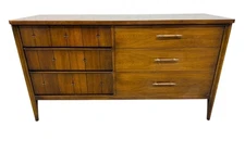 Mid-Century Modern Broyhill Saga Walnut Dresser