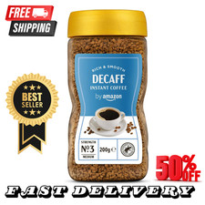 Decaf Instant Gold Coffee 200g by Amazon - Rainforest Alliance Certified