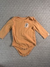 Little Snoopy 6-9 Months Ribbed Cotton Bodysuit Long Sleeve Snap Halloween