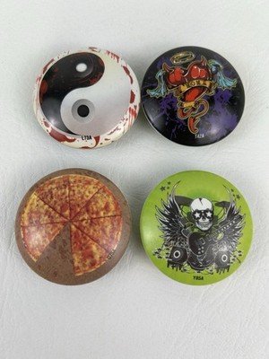 Roxx Toy Assorted Lot TCG Round Game Pieces 2012 Pizza Tattoo Yin Yang Skull