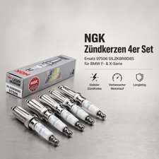4x NGK Z�ndkerzen SILZKBR8D8S OE 97506 f�r BMW F30 F31 F10 F11 X1 X6