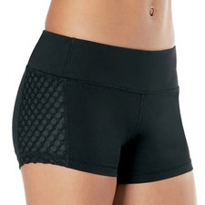 Weissman Ivy Sky Kristin Low-Rise Booty Short NEW Black Size Adult XS Dance