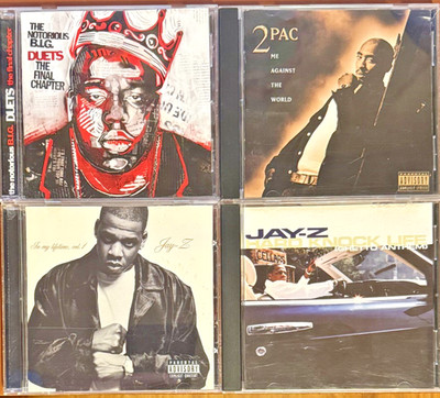 4 CD RAP LOT - 2 PAC/JAY Z/NOTORIOUS B.I.G. - CDS