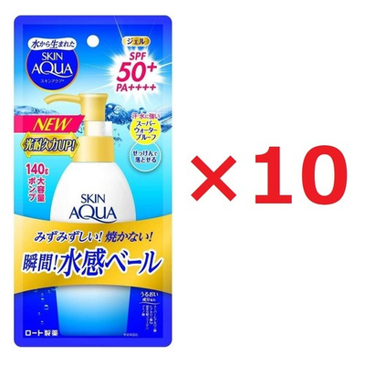 #ad Skin Aqua Super Moisture Gel pump SPF50 PA 140g Set Of 10 $94.98