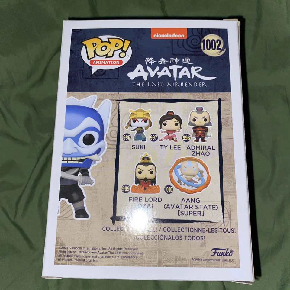 FUNKO POP AVATAR THE LAST AIRBENDER BLUE SPIRIT #1002 HT EXLC. CHASE SEE PICS - Image 4 of 4