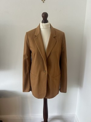 Forte Forte Camel Virgin Wool Blazer Jacket Size 3 Women s