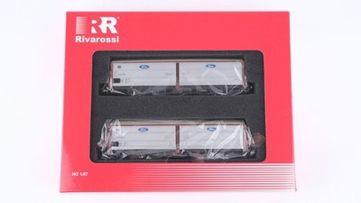 Rivarossi H0 HR6082 Güterwagen-Set Schiebewandwagen 2-tlg DB