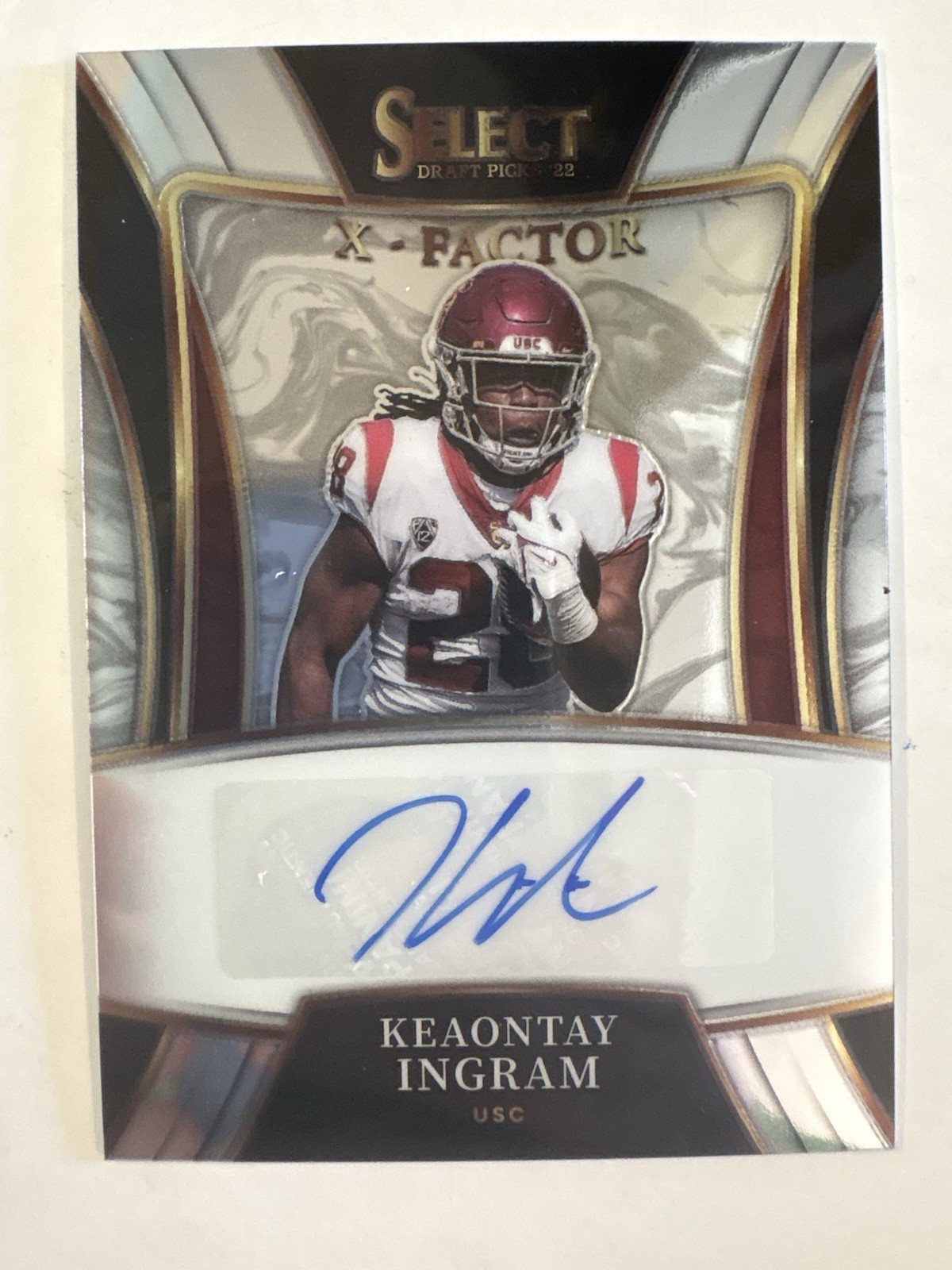 Keaontay Ingram Panini Select Draft Picks X-Factor Signatures #XKIN Base