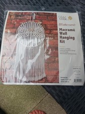 Kit da appendere a parete in rovere massello inc macramè