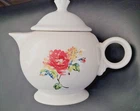 Fiesta teapot with lid in Floral Bouquet Pattern. Never used.