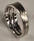 Vintage Orange Blossom 18k White Gold Solitaire Diamond Engagement 3 Ring - 6.5