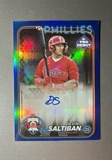 2024 Topps Pro Debut - Devin Saltiban #PD-179 Blue Foil Autographs /150 (AU, RC)