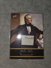 2020 Pieces Of The Past John Tyler Hand Written Document Relic “John” Cut Auto?