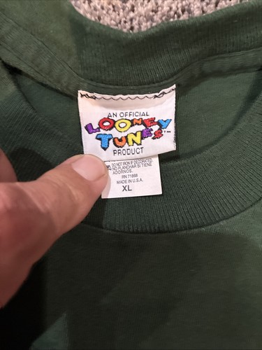 Vintage 90s Taz T Shirt Size XL Christmas Single Stitch Looney Tunes Jingle This - Bild 2 von 5