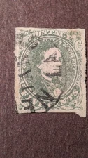 U.S. Confederate Stamp #1 Very Fine Appearing Used With Thin