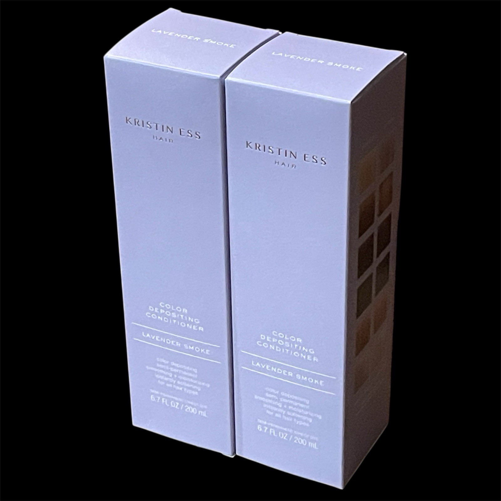 Kristin Ess Color Depositing Conditioner Lavender Smoke 6.7oz Lot Of 2 New