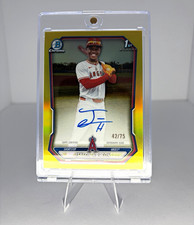 Jeyson Horton Bowman Chrome 2026 Yellow /75 Auto