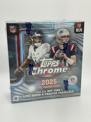 2025 Topps Chrome Football Mega Box  [X-Fractors  - Pink & Green]