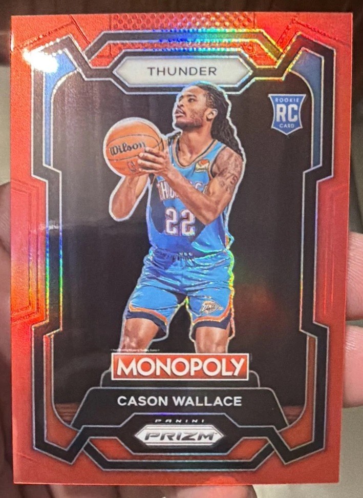 2023-24 Panini Prizm Monopoly - Cason Wallace #63 Red Prizm /99 (RC)