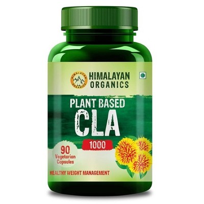 Himalaya Organics Plant Based CLA 1000 Fatburner Supplement 90 Veg Capsule