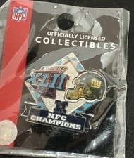 2008 Super Bowl 42 XLII NFC Champions Giants pin New sealed hat pin New York NFL