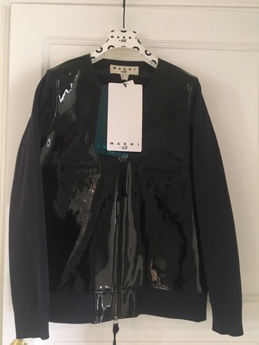 BNWT! MARNI AT H\u0026M SHINY LEATHER JACKET 