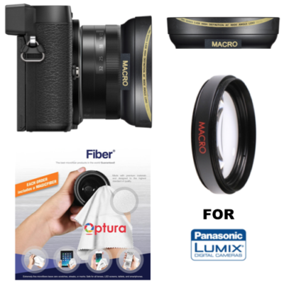 Obiettivo Grandangolare E Macro Vivitar 37mm Per Panasonic Lumix LX7, Con Attacco A Vite