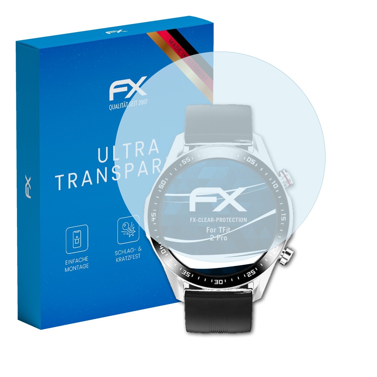 AtFoliX Displayschutzfolie Für Knauermann Pro Rund 2 (2023) – Ultraklar, Kratzfest 6H, Blasenfrei Montierbar