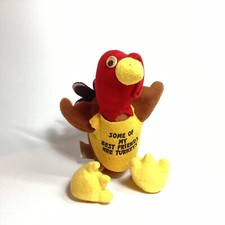 Vintage 1982 Hallmark Stuffed Animal Thanksgiving Turkey Plush