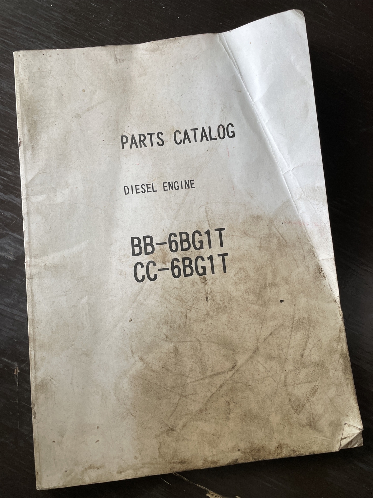 ISUZU BB6BG1T CC—6BG1T Diesel ENGINE PARTS CATALOG BOOK MANUAL Guide
