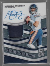 MITCHELL TRUBISKY 2019 Panini Spectra Vested Veterans Jersey Autographs 22/25