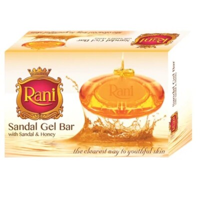 Original Rani Sandalwood Ayurvedic Herbal Gel Bar Sandal & Pure Bee Honey 70g