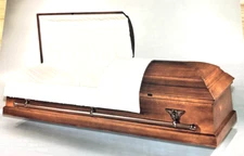 Batesville Casket Oxford Dawnlite Drexel Crepe Funeral  Print Ad Oddity