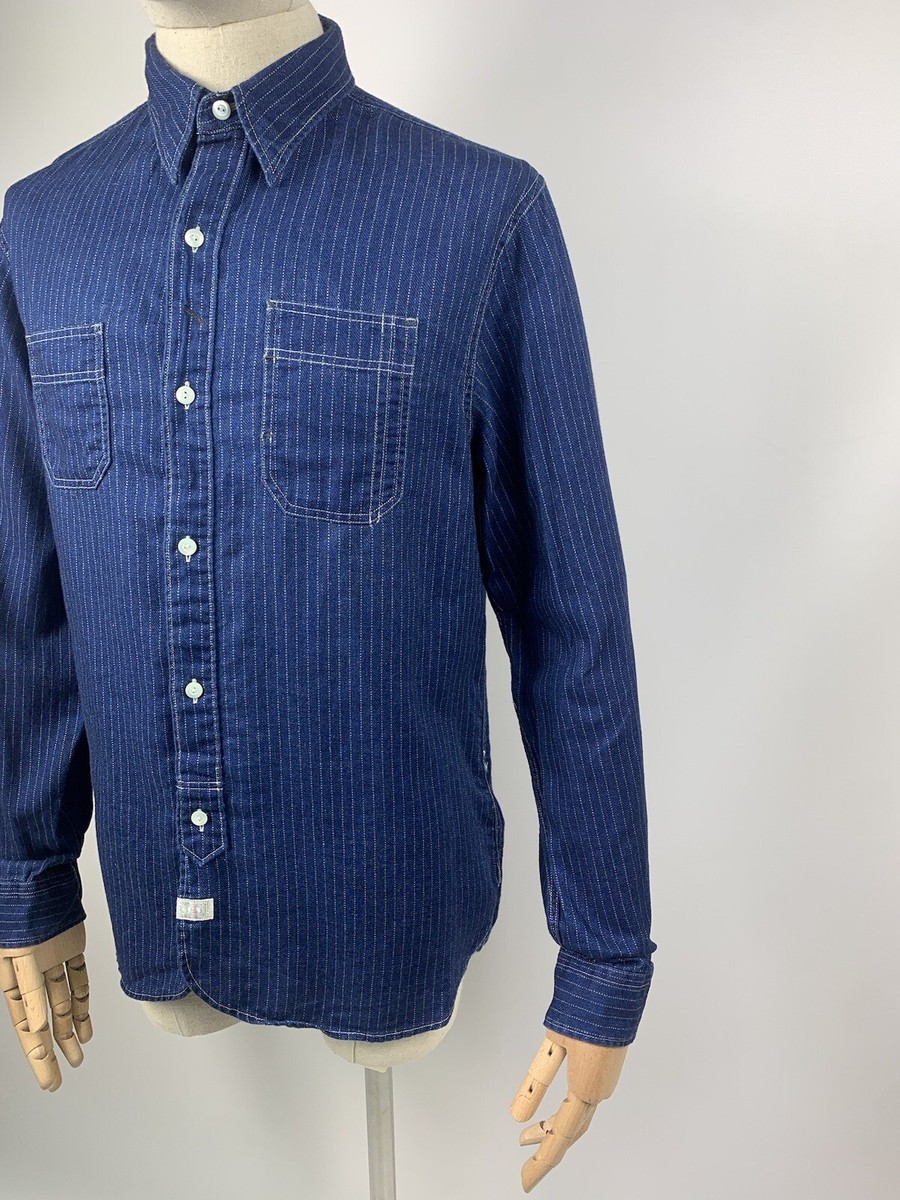 RRL Double Rl Ralph Lauren striped workwear indigo denim