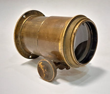 Old vintage bronze lens photography equipment rare model
