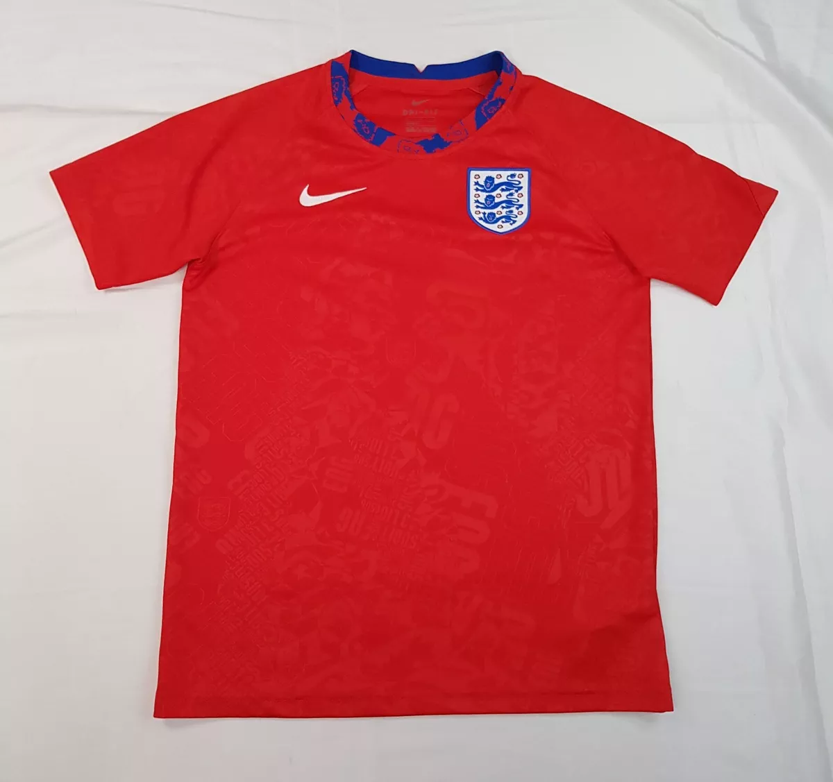 NIKE ENGLAND FOOTBALL TEAM 2020 KIDS BOYS 12 13 YEARS PRE MATCH