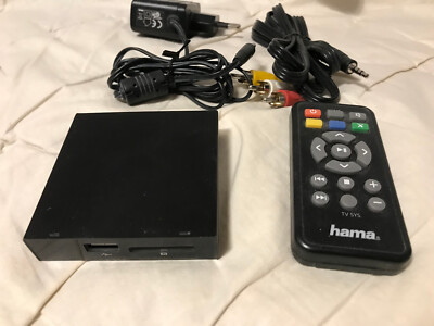 Multimedia-Player Hama PMP-10 TV Media-Player BOX HDMI AV USB HD/HDD MS/SD/MMC