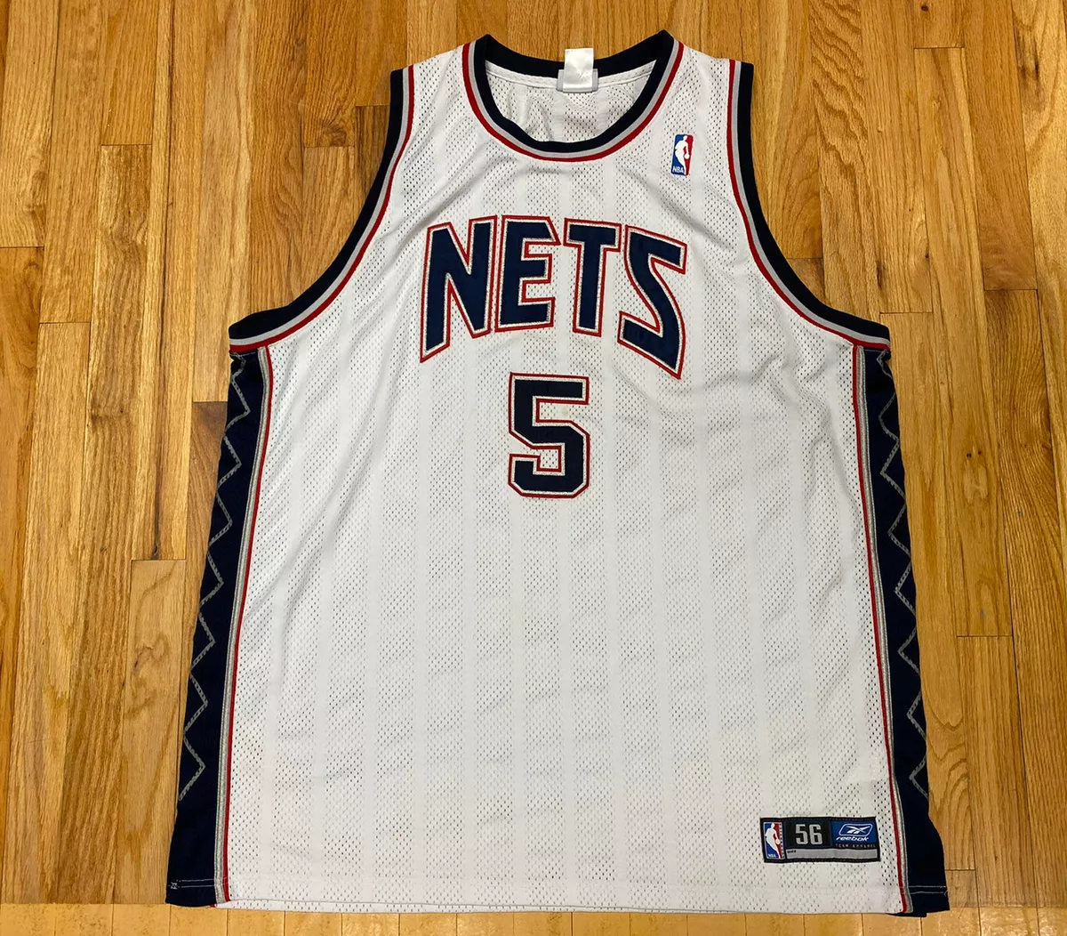 Reebok NBA Jason Kidd New Jersey Nets Jersey Size 56 Used Rare Retro OG VTG