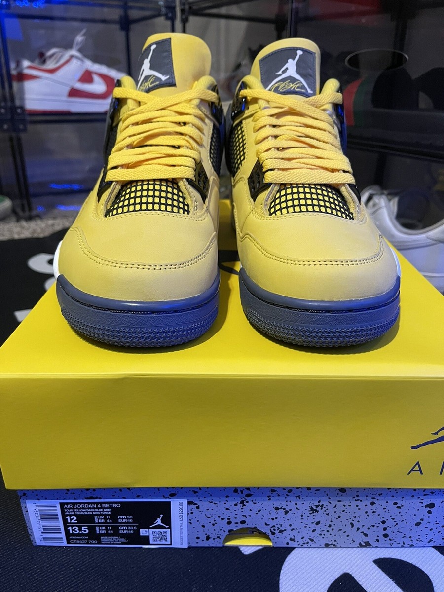 Nike Air Jordan 4 Retro- 'Lightning / Tour Yellow' -Mens