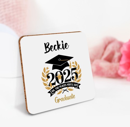 Personalized Graduation Gift Graduation Present Mug, Coaster or Gift Set 2025 - Picture 3 of 6