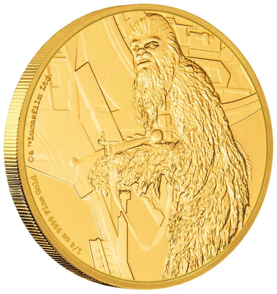 Goldmünze Star Wars™ Classics Chewbacca™ (8.) 2017 - Niue - 1/4 Oz PP