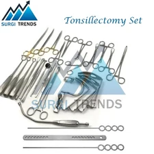 Tonsillectomy and Adenoidectomy 30 Pcs Set Surgical Instruments High Quality