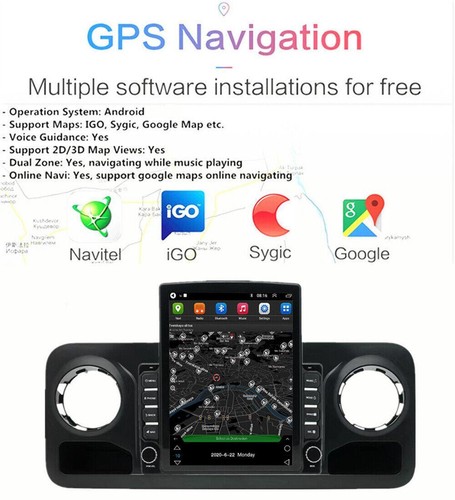 9.7" Stereo Radio Navigation Built-in Carplay For Mercedes-Benz Sprinter 2018-22 - Picture 21 of 24